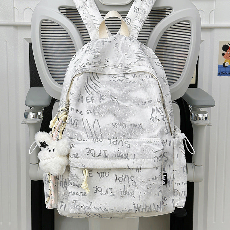 Trendy Script Druck Rucksack Brehn
