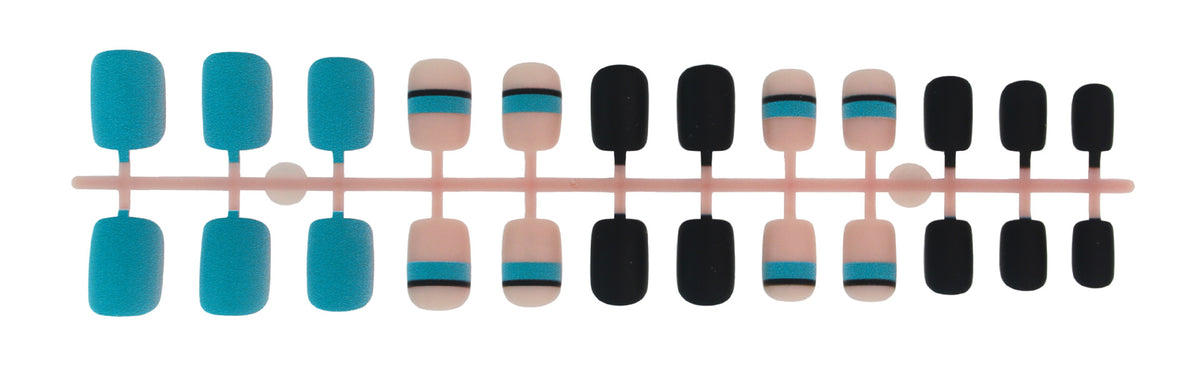 Kunstnagelset mit modernem, geometrischen Design Brehn