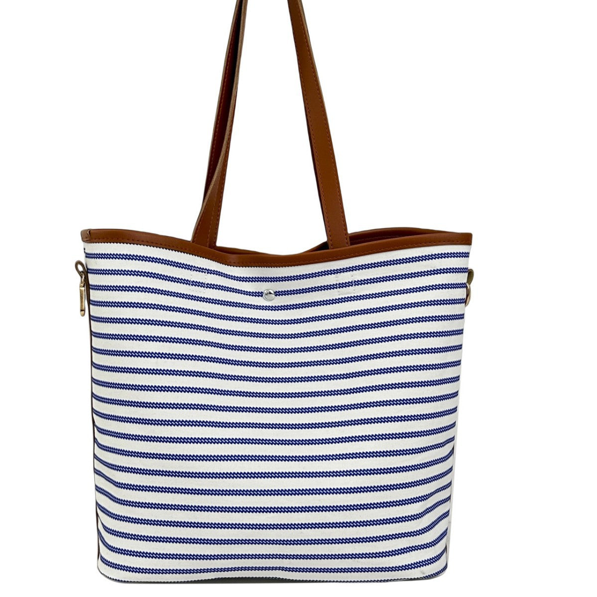 WoStriped Canvas Strandtasche Brehn