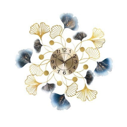 Elegante Ginkgo Blatt Wanduhr Brehn