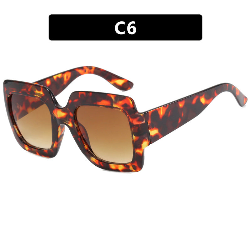 Damen oversized Sonnenbrille mit quadratischen Rahmen und UV-Schutz Brehn