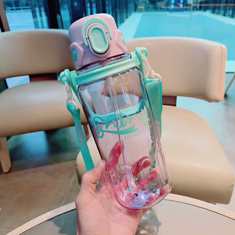 Damen Ergonomische Trinkflasche mit auslaufsicherem Deckel Brehn