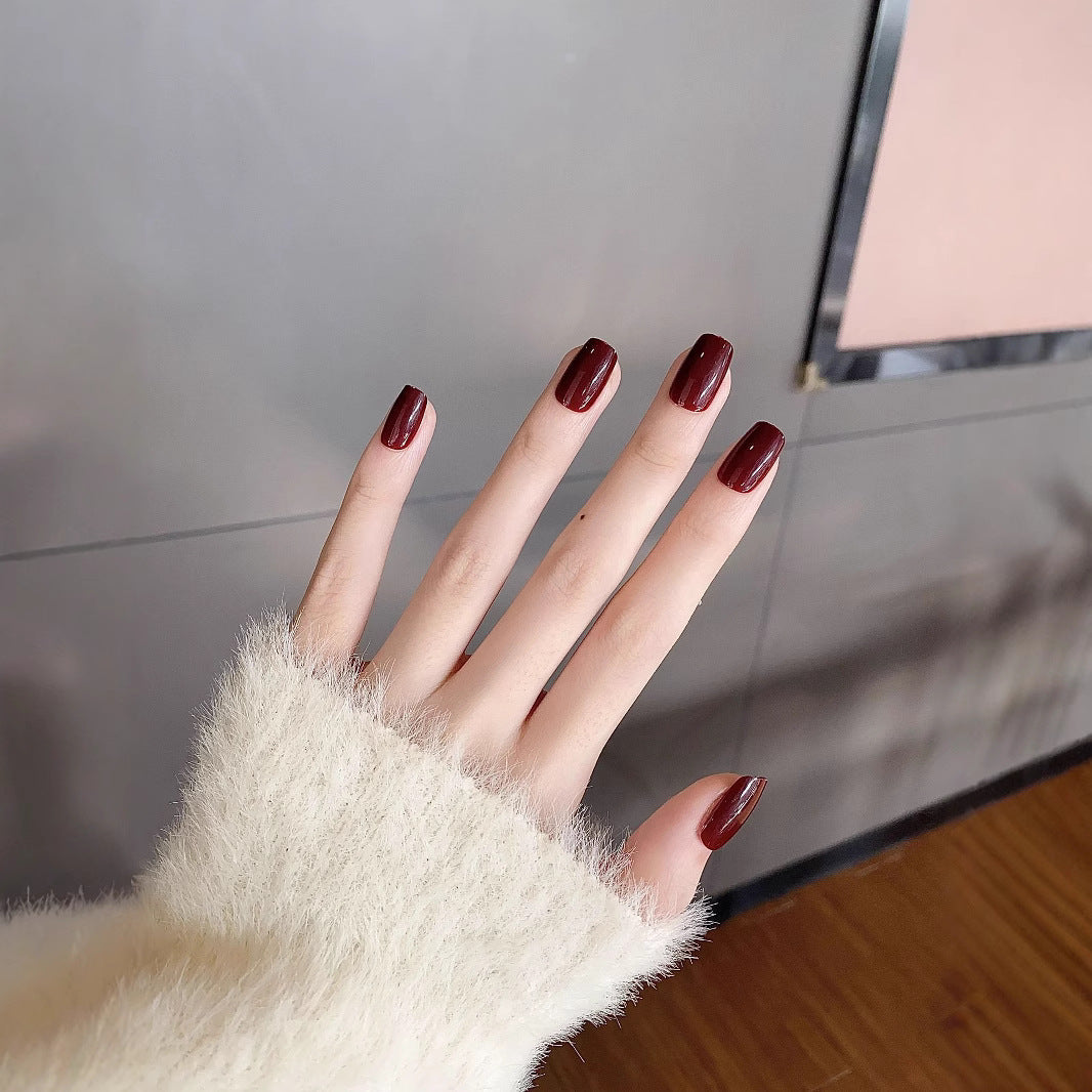 Glänzende Langzeit-Press-On Nägel Brehn