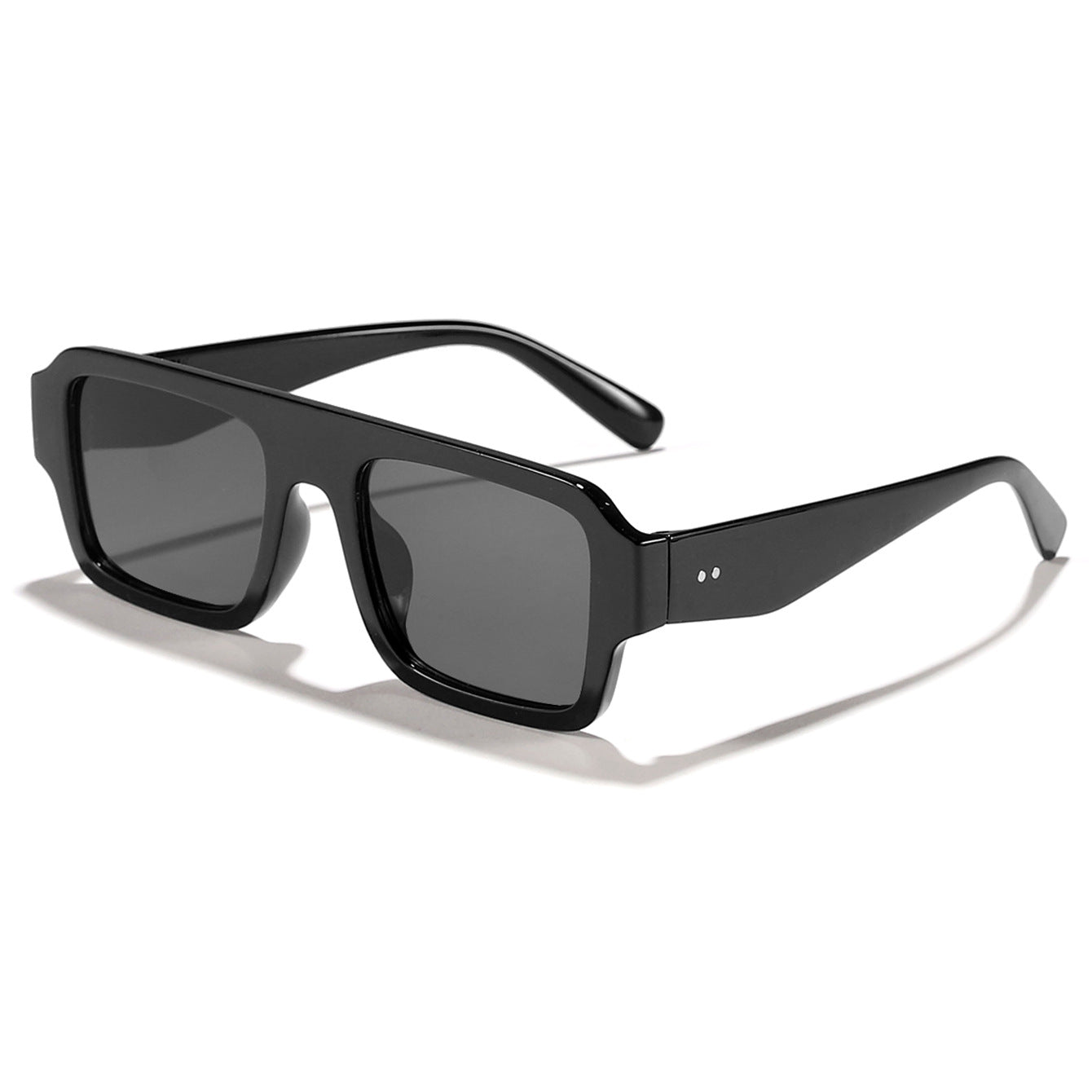 Damen moderne quadratische Sonnenbrille mit robustem Kunststoffrahmen Brehn