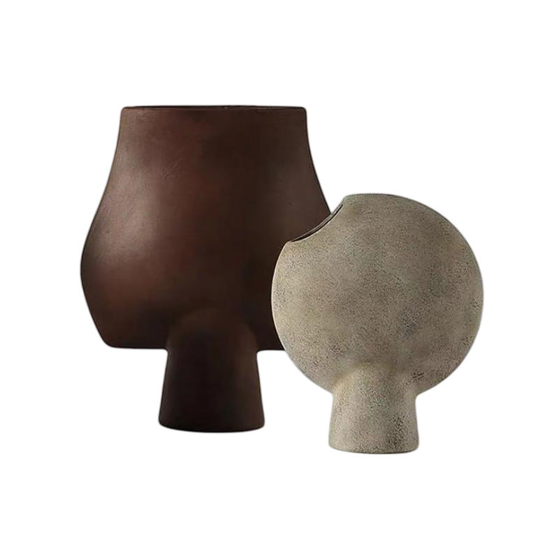 Skulpturaler dekorativer Kerzenhalter-Set