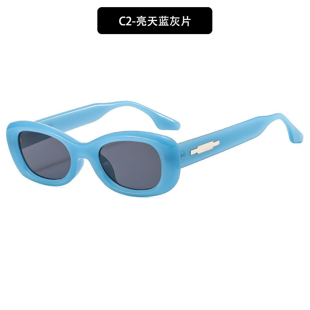 Vintage-inspirierte retro ovale Sonnenbrille