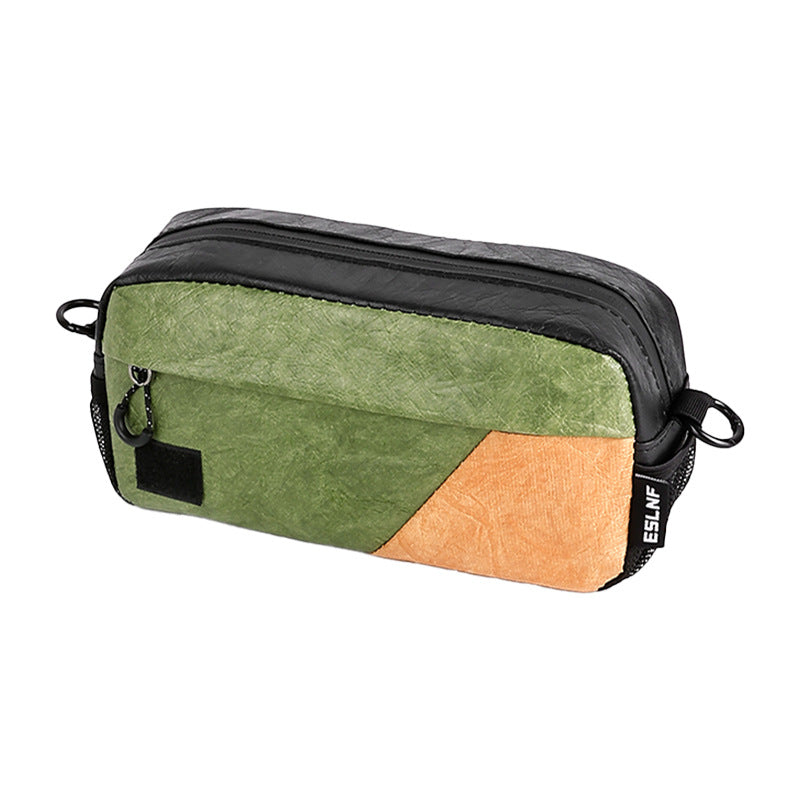 kompakte wasserdichte Fahrradlenkertasche mit mehreren Fächern und abnehmbarem Riemen Brehn