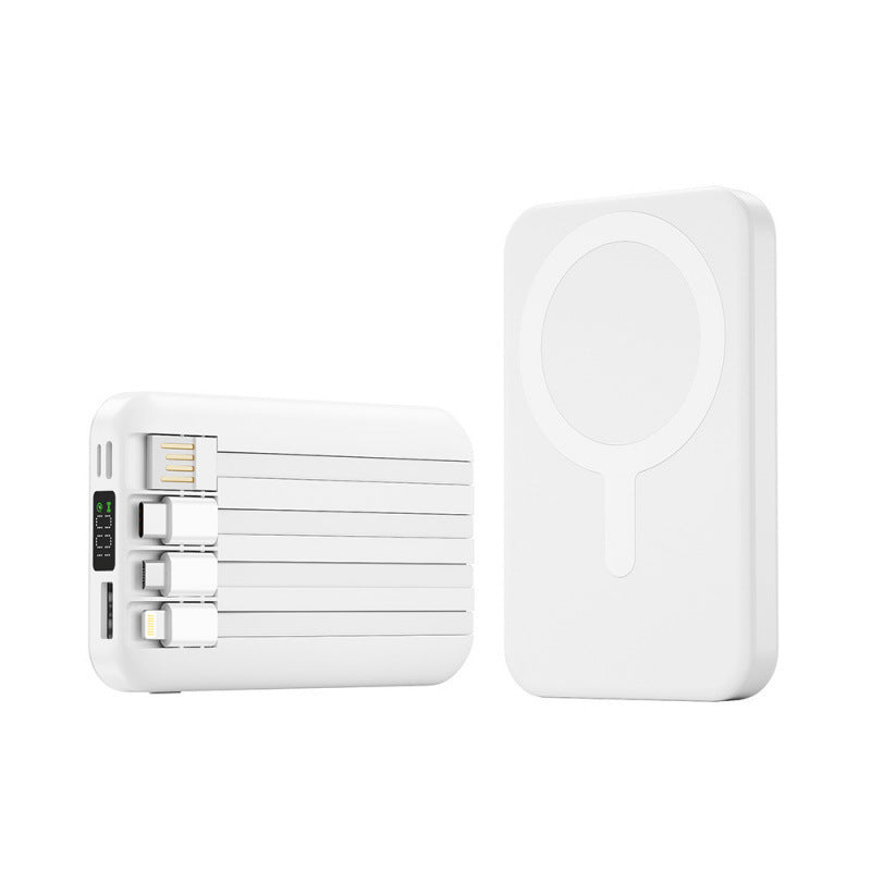 Tragbare Powerbank mit integriertem Kabellautsprecher und Schnellladefunktion Brehn