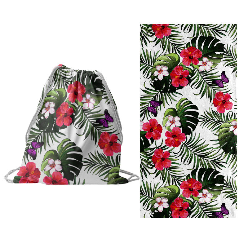 Multifunktionales Strandset mit Tragetasche und Handtuch Brehn