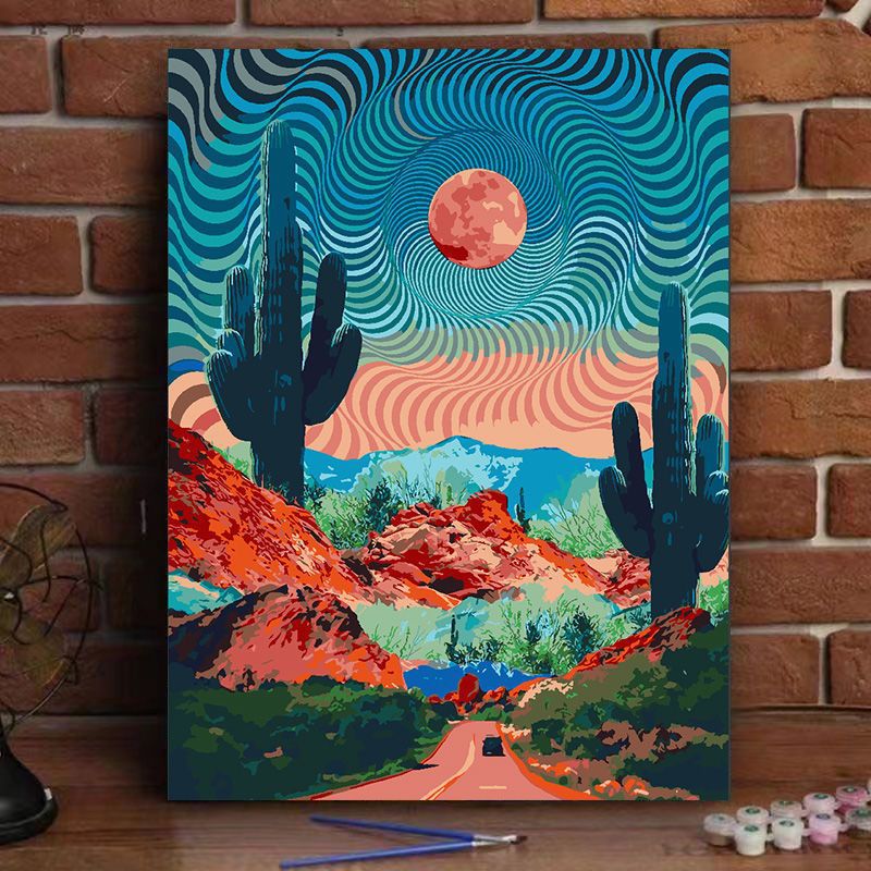 Cosmic Landscape Leinwandkunst Brehn
