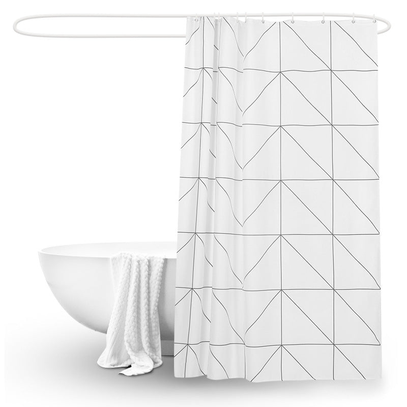Modern geometrisches Muster Duschvorhang Brehn