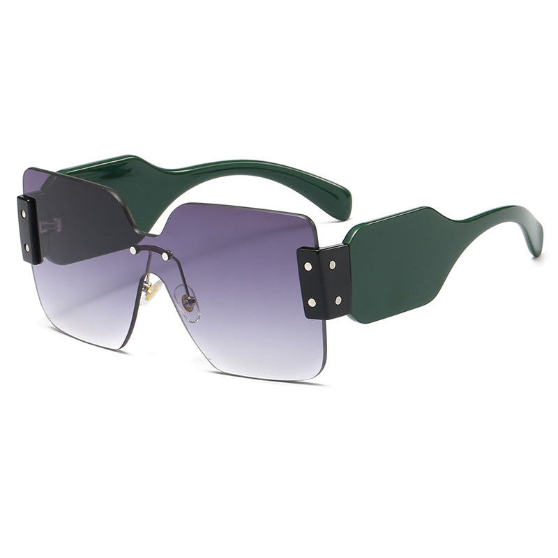Damen modische flache Sonnenbrille mit kreativem Design Brehn