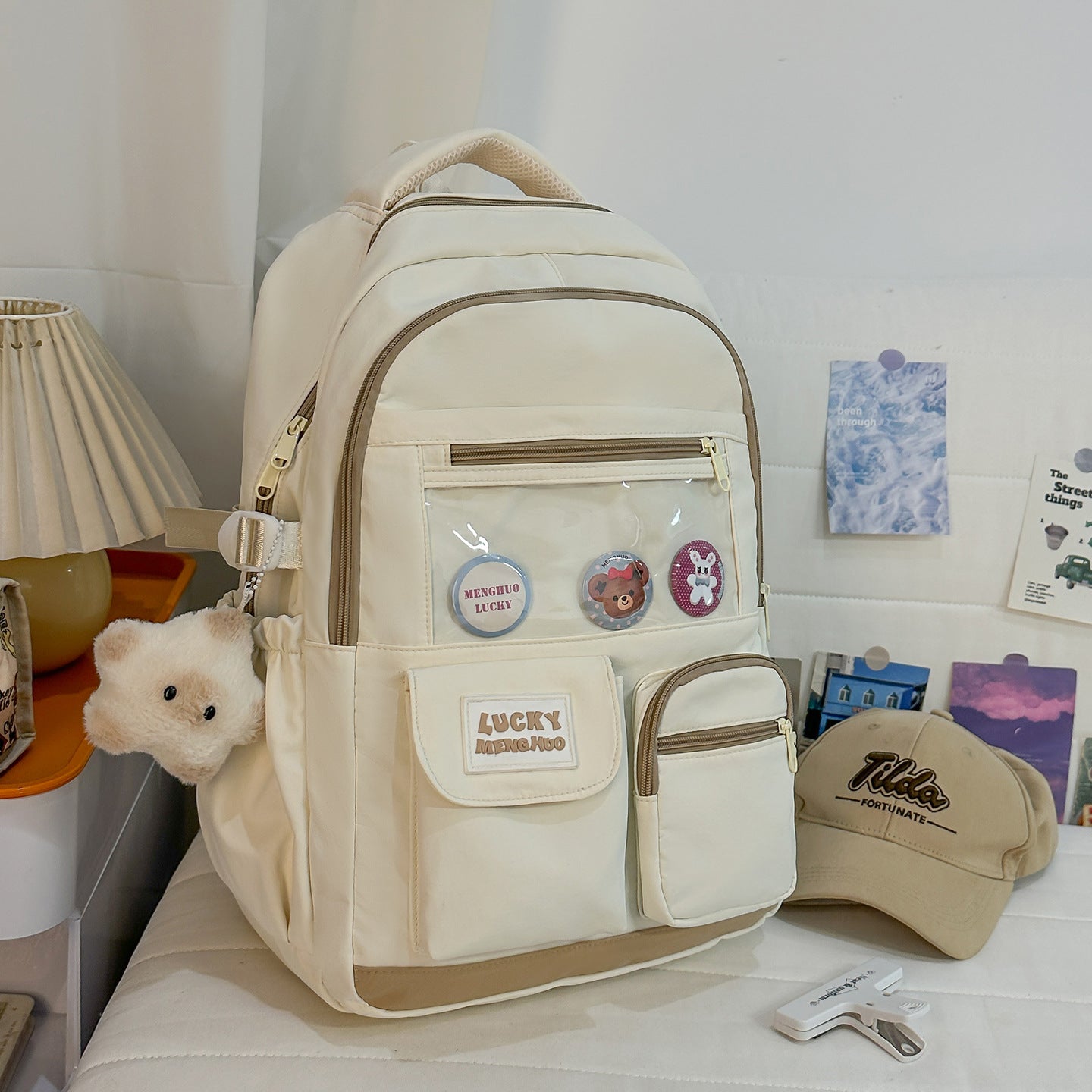 Niedlicher charakterbasierter lässiger Schulrucksack