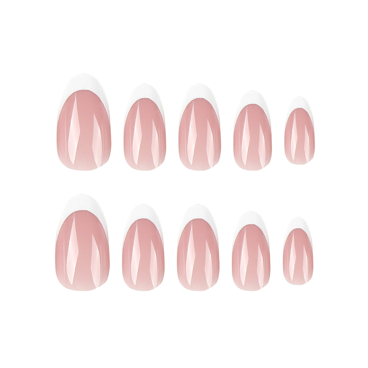 Elegante Gel-Nägel mit durchgehendem French-Tip Brehn