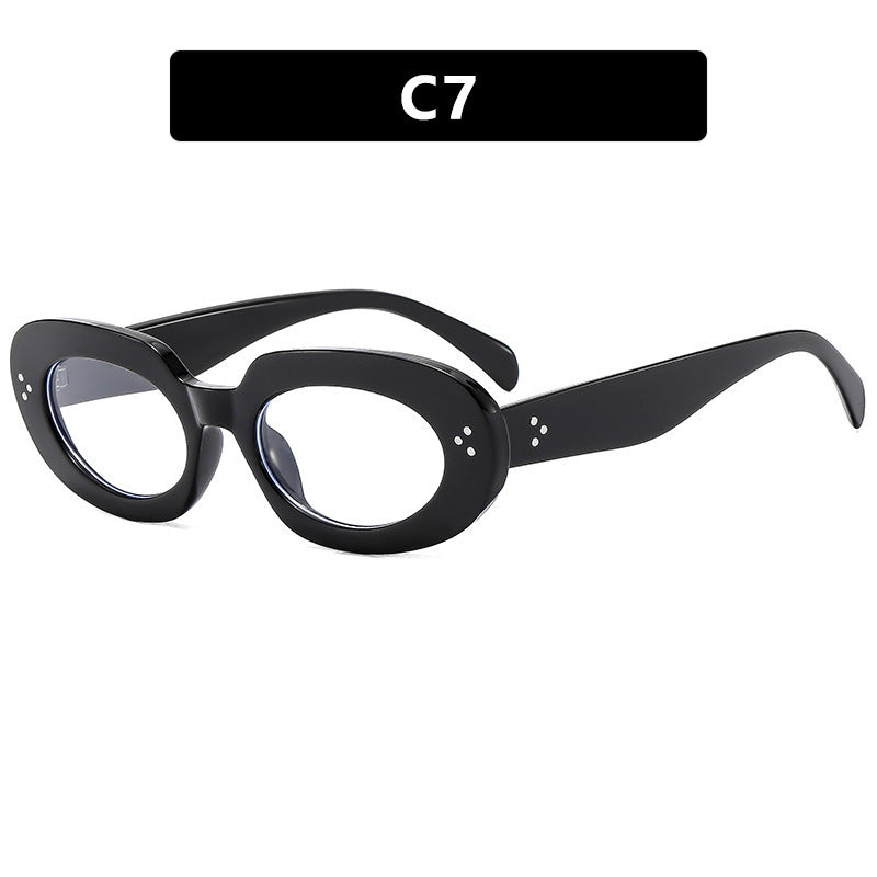 Damen modische Sonnenbrille mit einzigartigem ovalen Rahmen und schützenden Gläsern Brehn