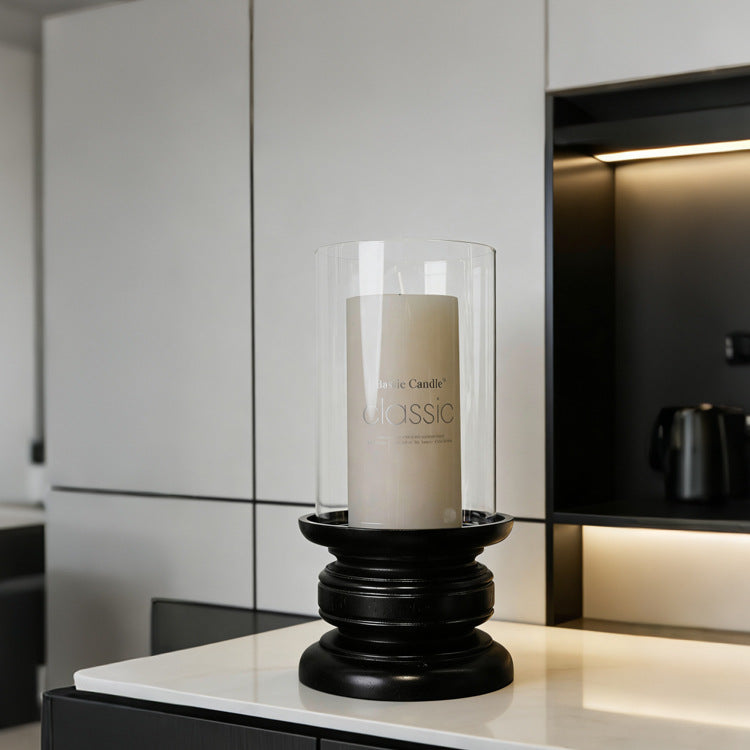Minimalistischer Glas Kerzenhalter