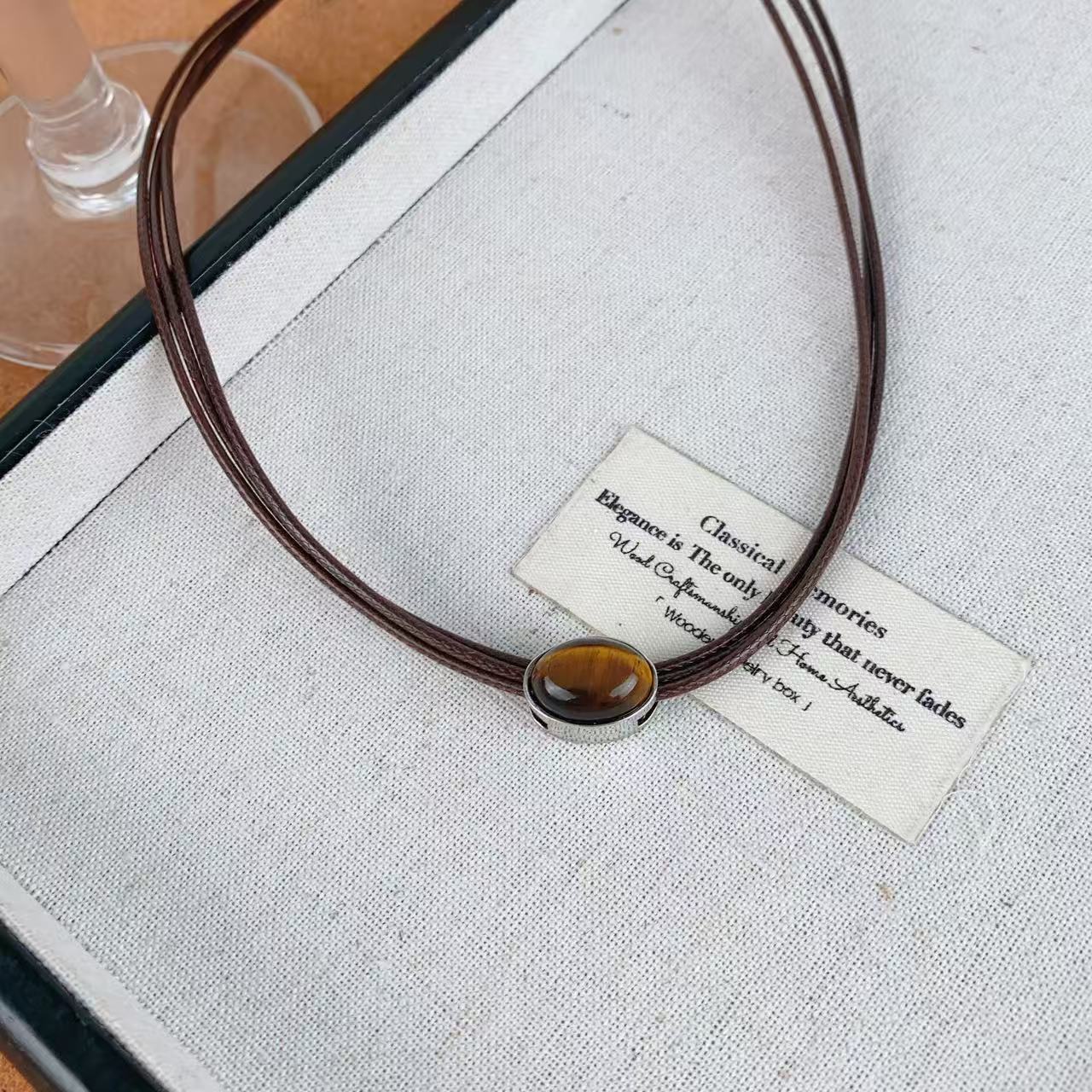 Tiger Eye Anhänger Necklace Brehn