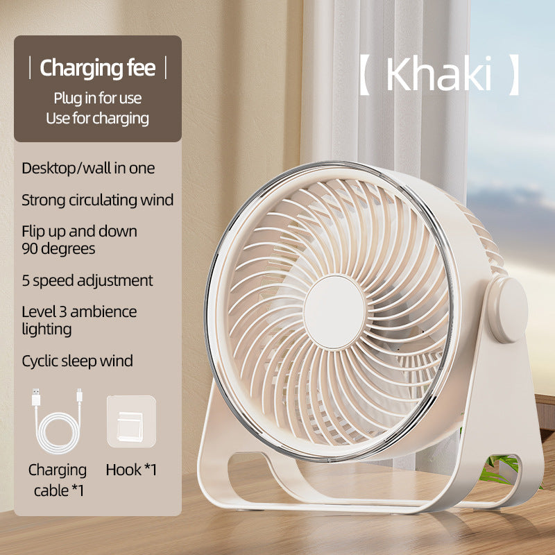Unisex Vielseitiger Tisch- und Wandventilator mit einstellbarer Geschwindigkeit Brehn