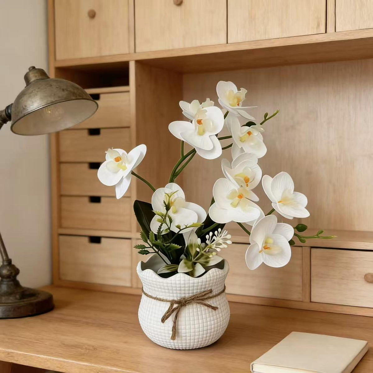 Dekorative künstliche Orchideenarrangement 1790480695 für Wohnkultur