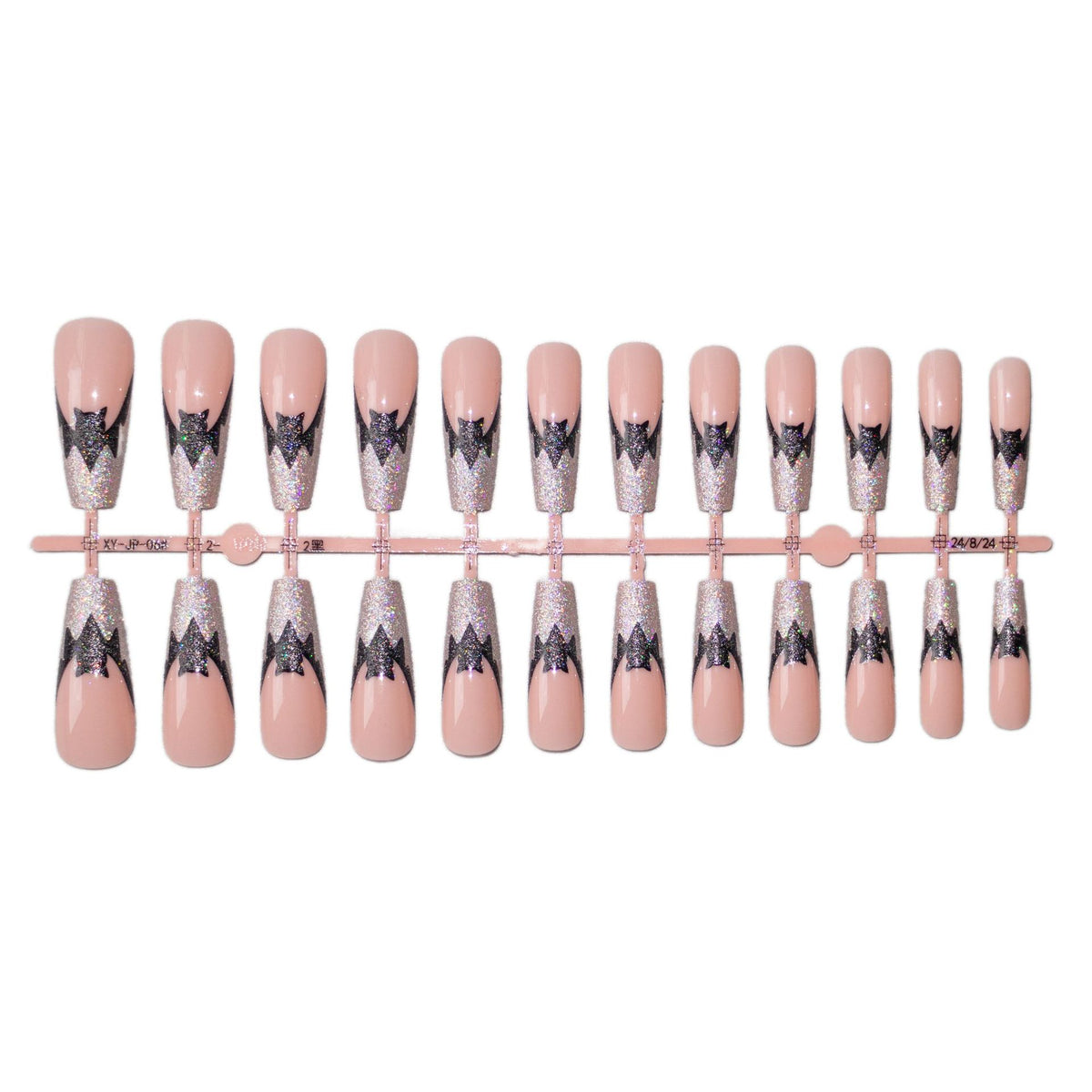 Halloween Themen Glitter Fledermaus Nagelkunst Set