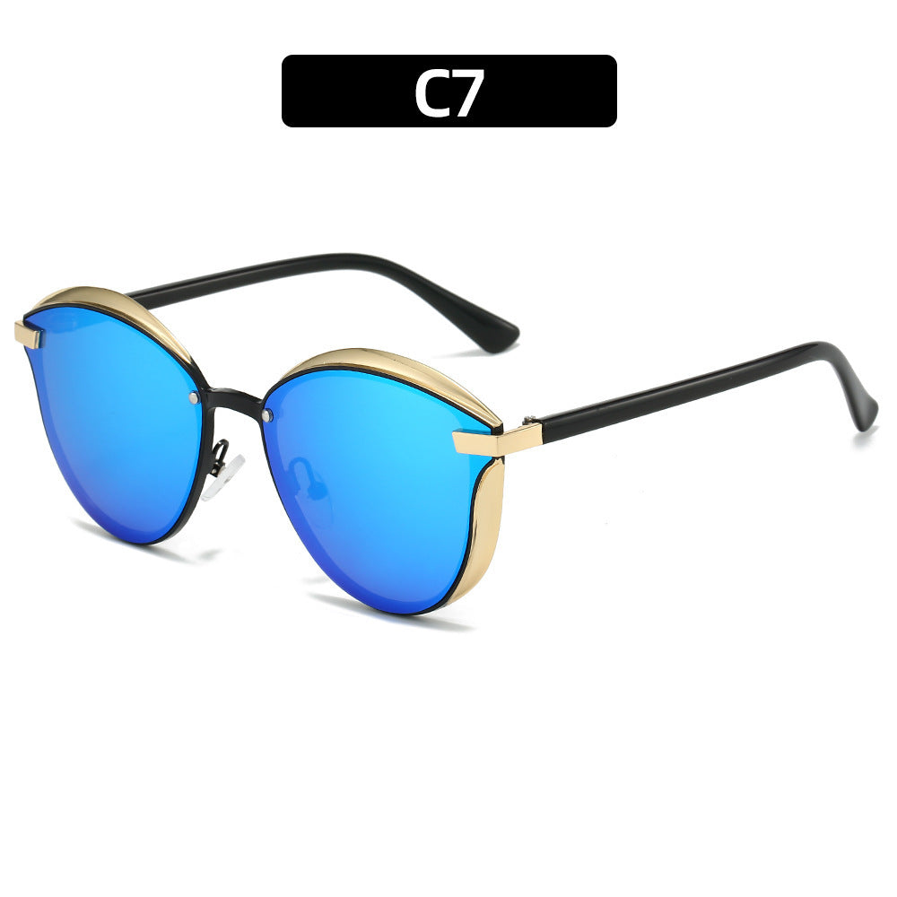 Damen Sonnenbrille mit luxuriösem Metallrahmen und harmonischer Kontur Brehn