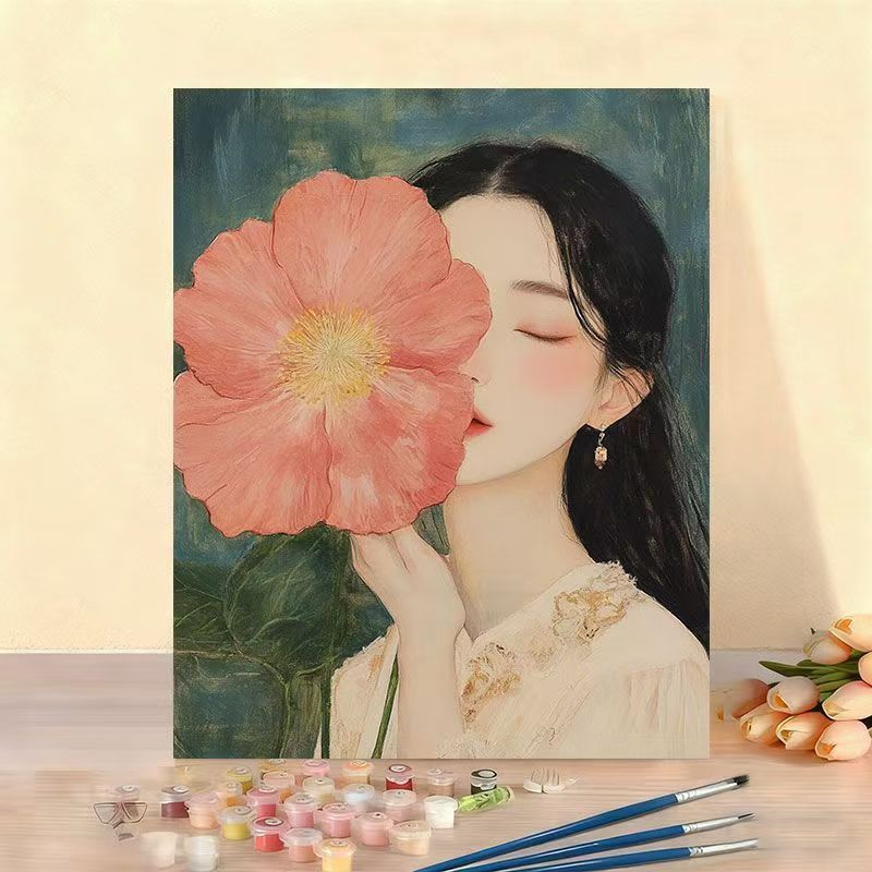 DIY Floral Portrait Malen nach Zahlen Set Brehn