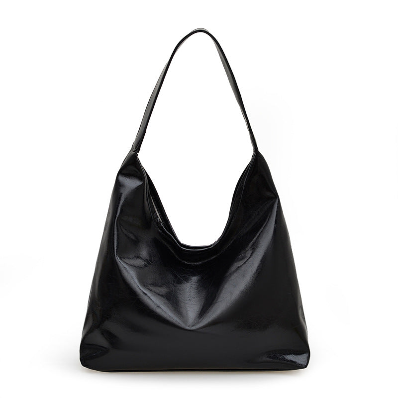 WoStylish Weiche Leder Hobo Tasche Brehn