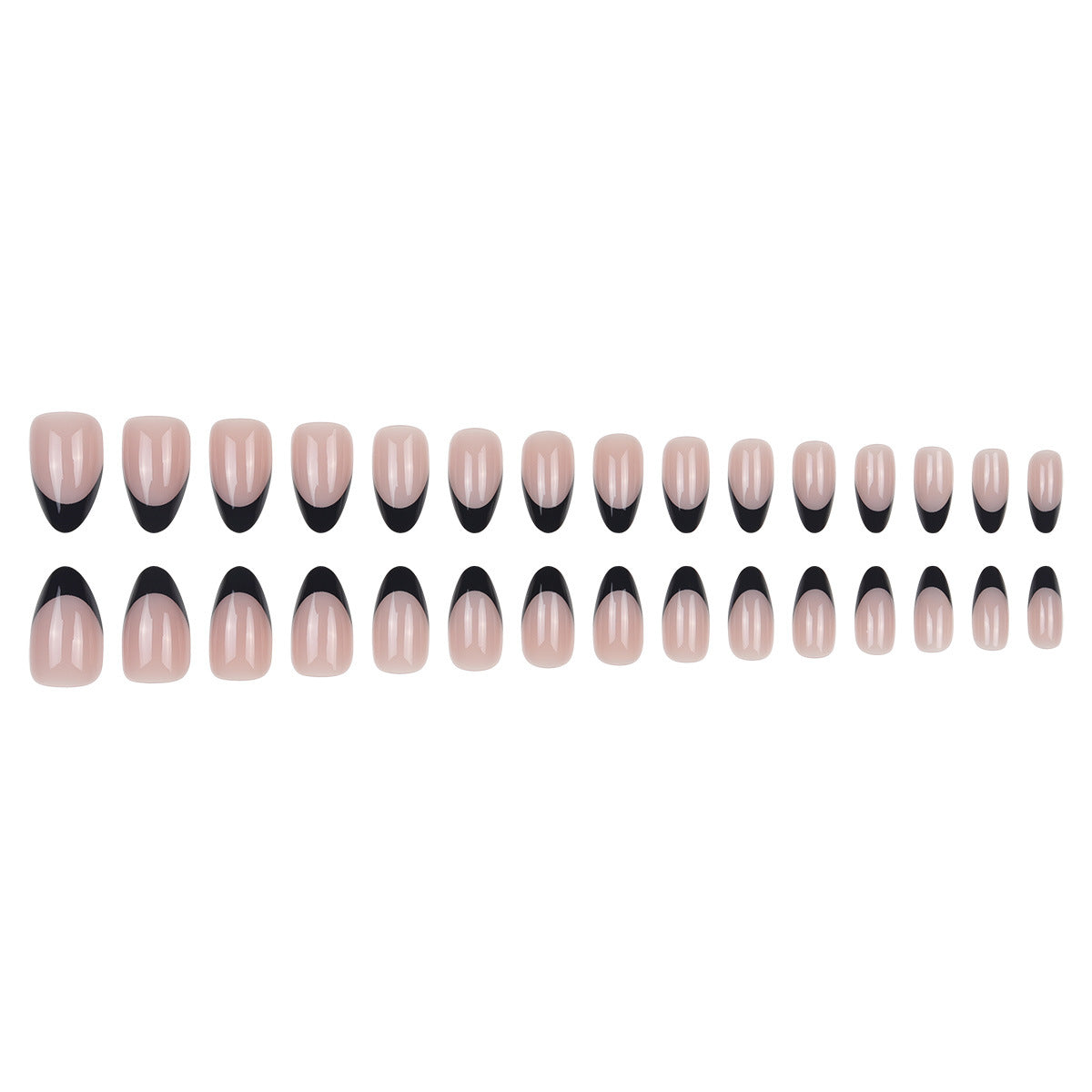 Elegante French Tip Nagel Art Verlängerungen Brehn