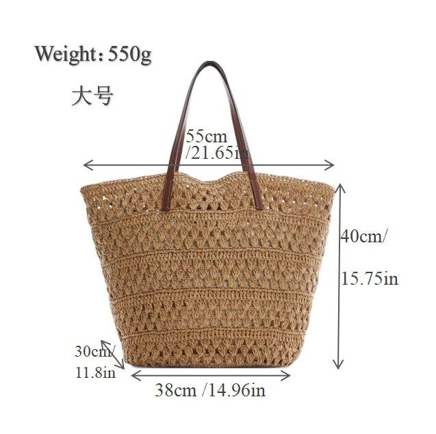 Handgewebte Makramee Strandtasche Brehn