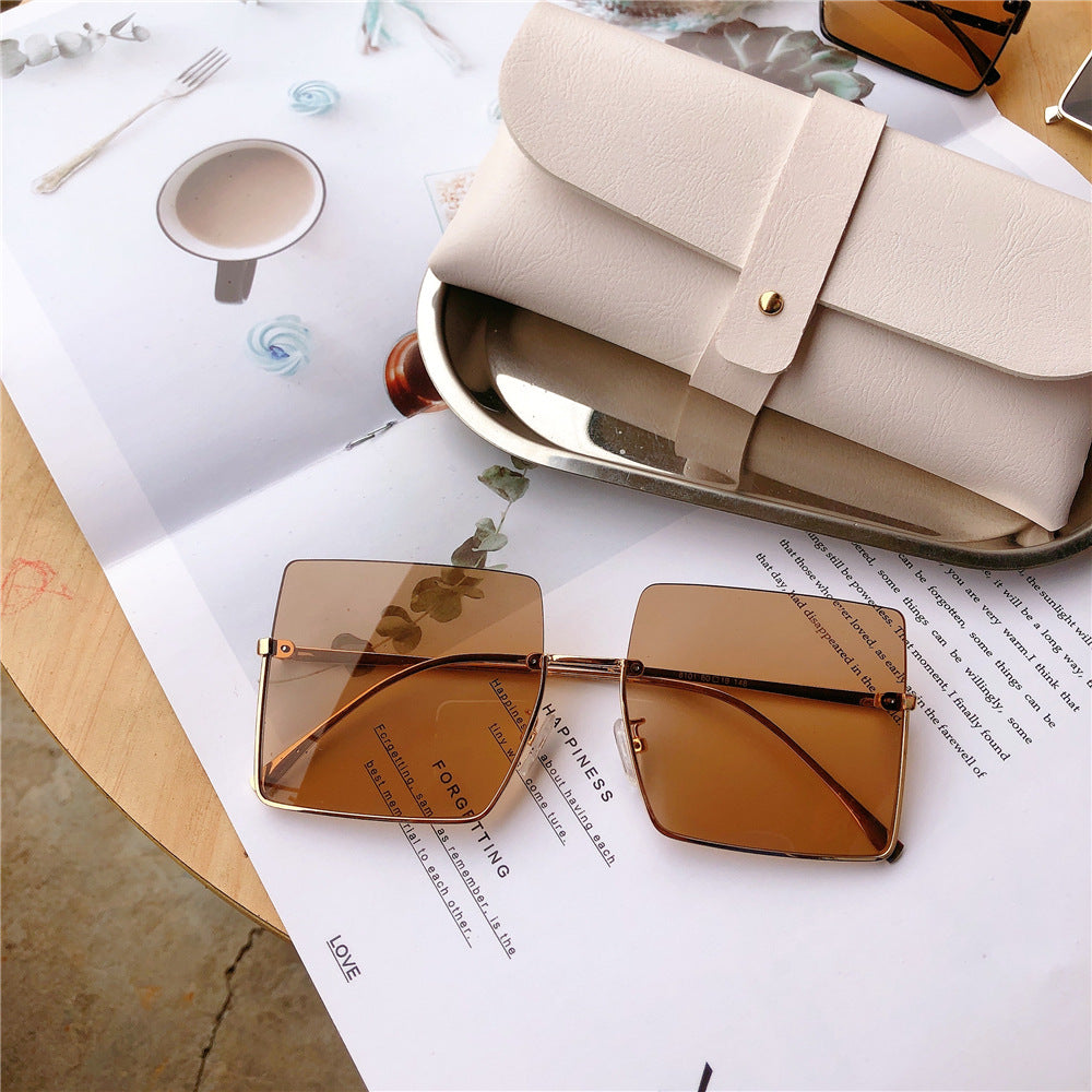 Modische Übergroße Quadratische Sonnenbrille Brehn