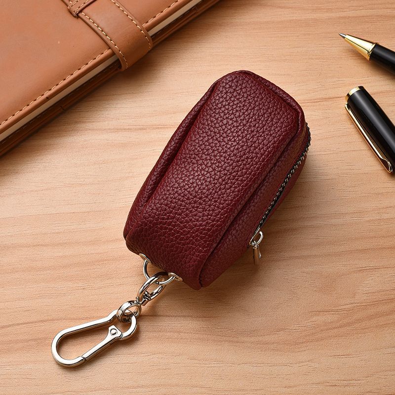 Kompakte Leder Schlüsselanhänger Tasche Brehn