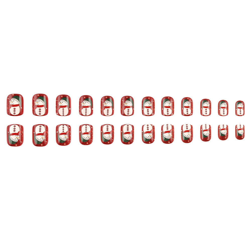 Urlaubs-Themen Schneemann Nagelkunst Brehn