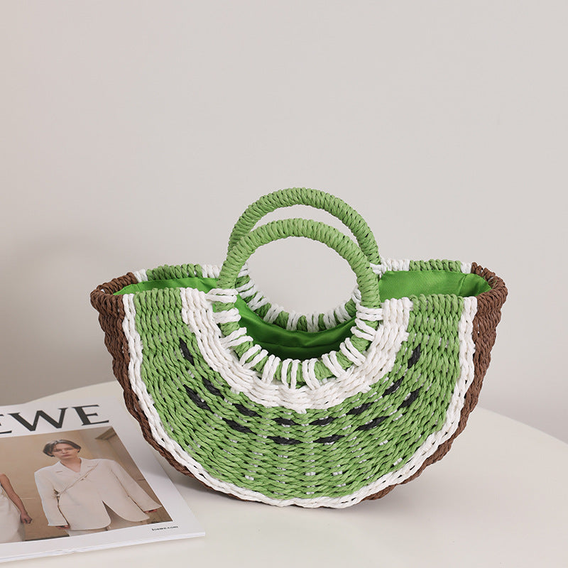 Damen handgefertigte Strandtasche mit geflochtenem Design Brehn