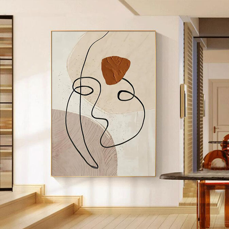 Linienkunst Leinwand Wanddruck