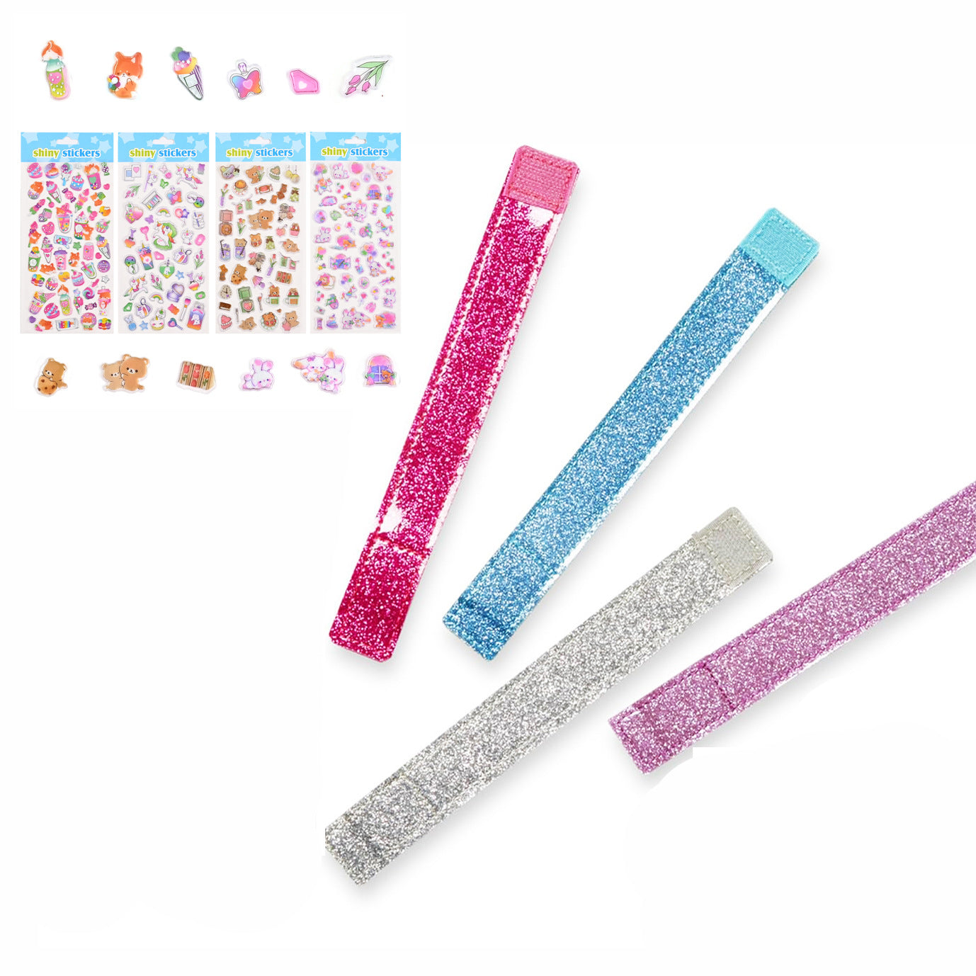Damen Glitzernde Haarbänder Set Brehn
