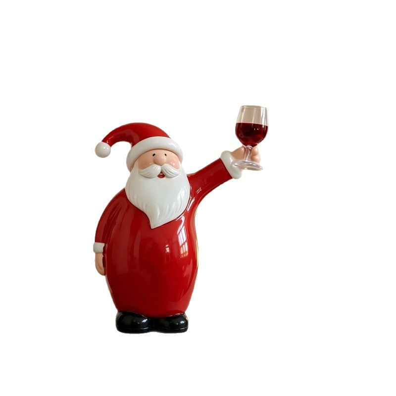 Dekorative Weihnachtsmannfigur mit Bierkrug Brehn