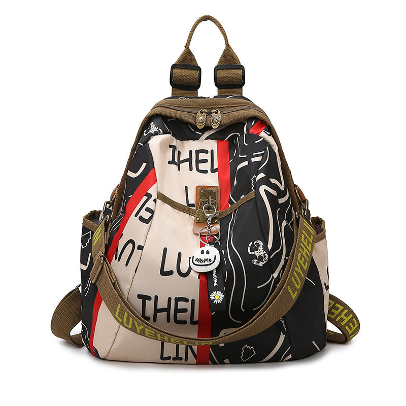 Künstlerischer Floral Gemusterter Rucksack Brehn