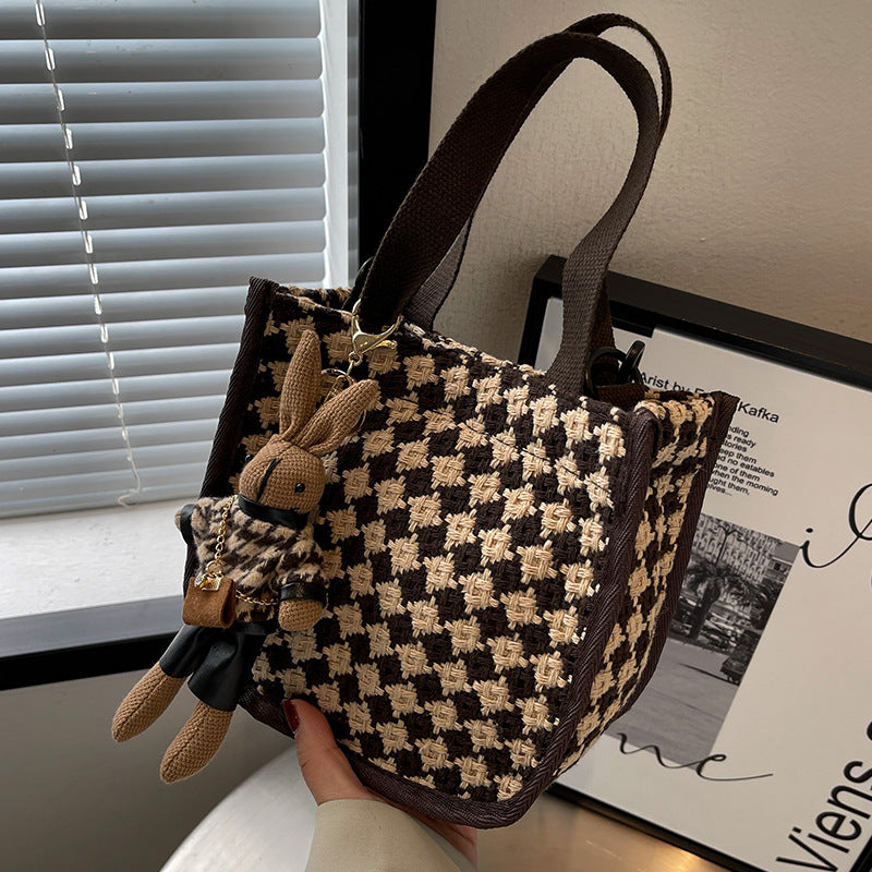 Schachbrettmuster Handtasche