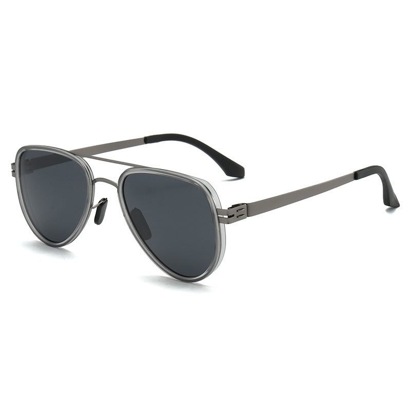 Damen Aviator-Sonnenbrille mit robustem Metallrahmen und polarisierenden Gläsern Brehn