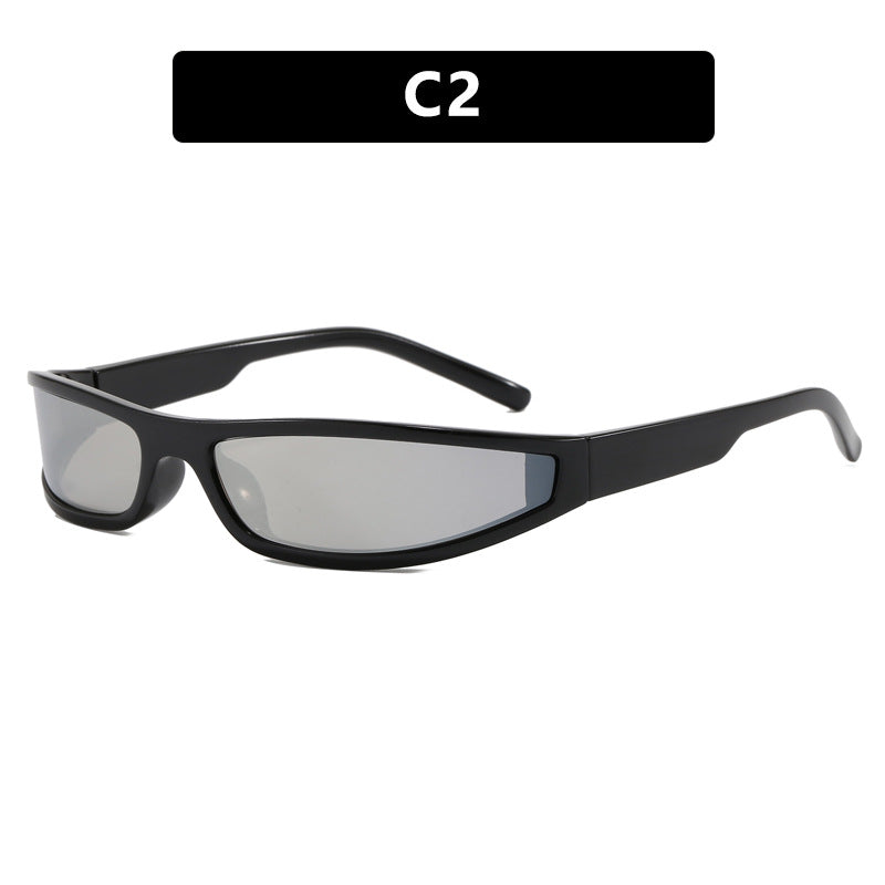 Damen sportliche Sonnenbrille mit flachem, aerodynamischem Design und UV-Schutz Brehn