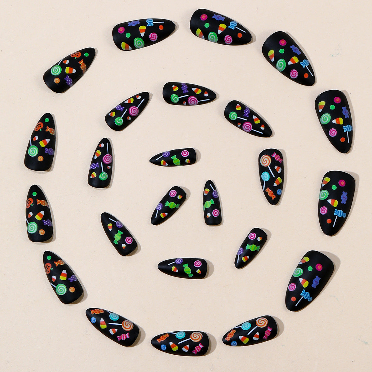 Festliche Süßigkeiten-Themen 3D Nagelkunst Erweiterungen Brehn