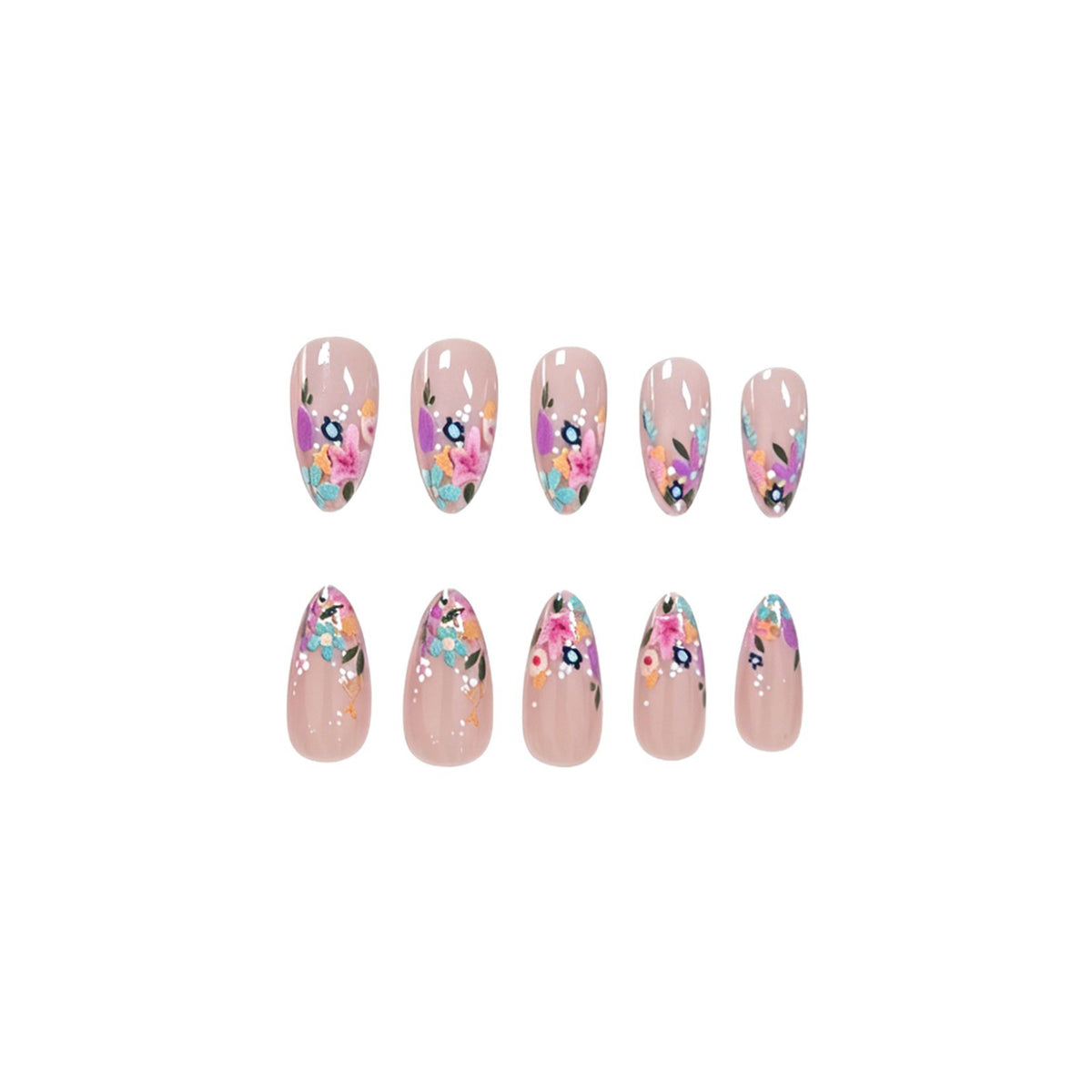 Florale Acryl-Nagelkunst-Verzierungen Brehn 1789915430