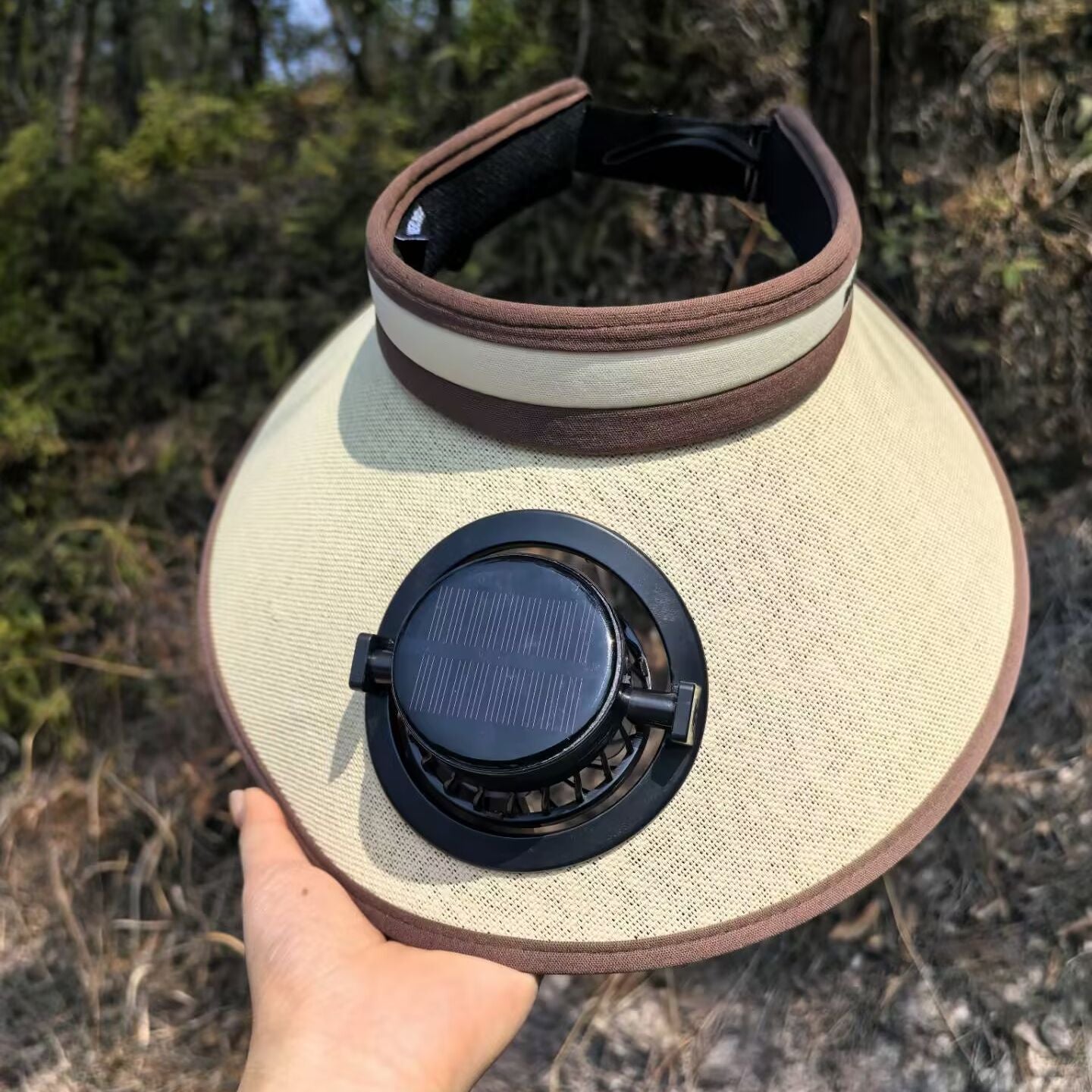 Sonnenschutzvisier mit solarbetriebenem Ventilator Brehn
