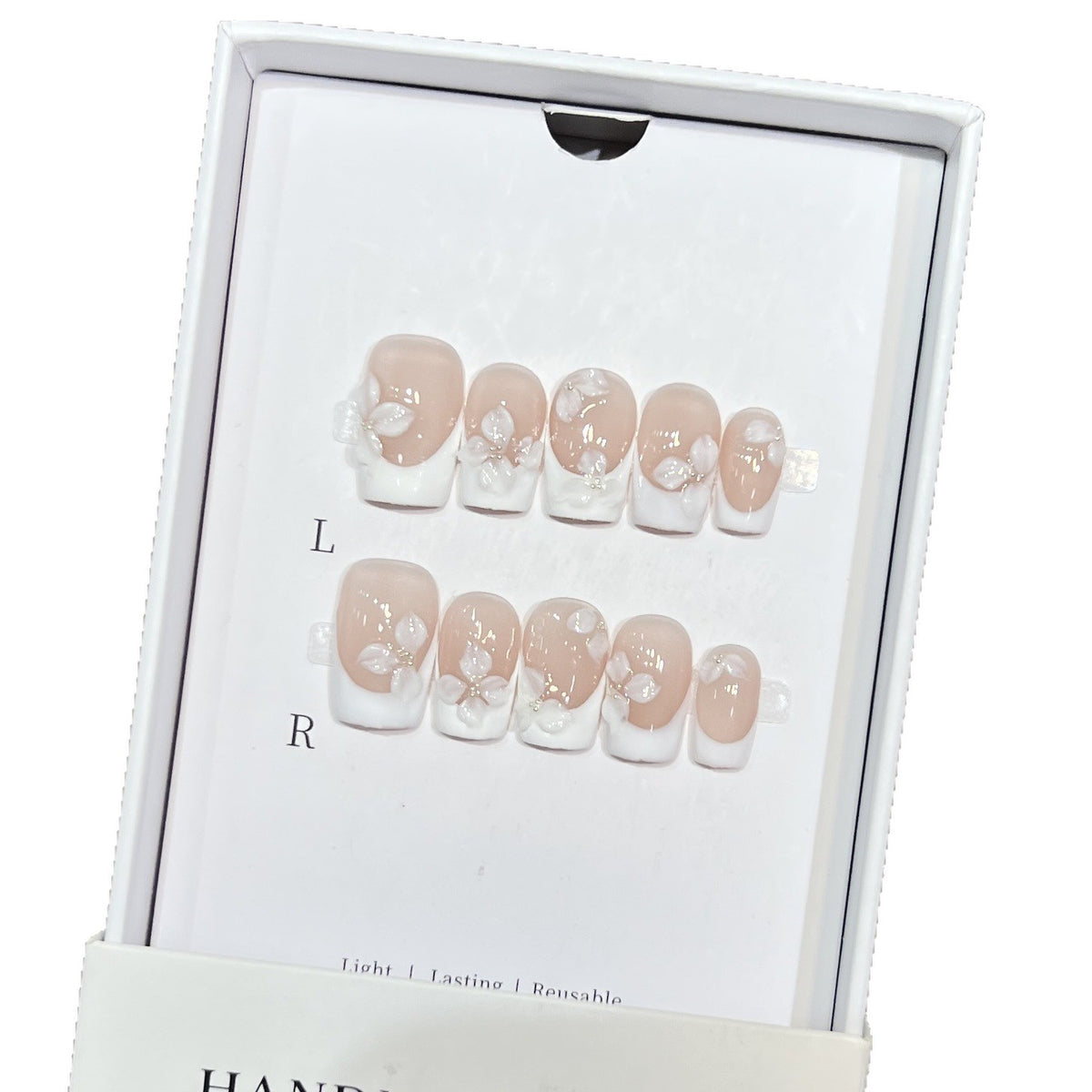 Florales Design Press-On Nagelkunstset Brehn