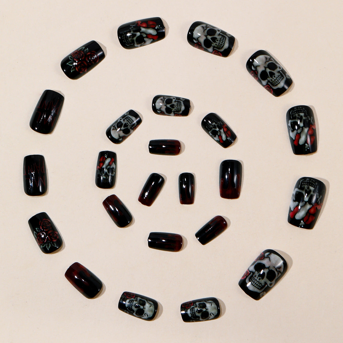 Künstlerische Gothische Nagelkunst Verlängerungen Brehn