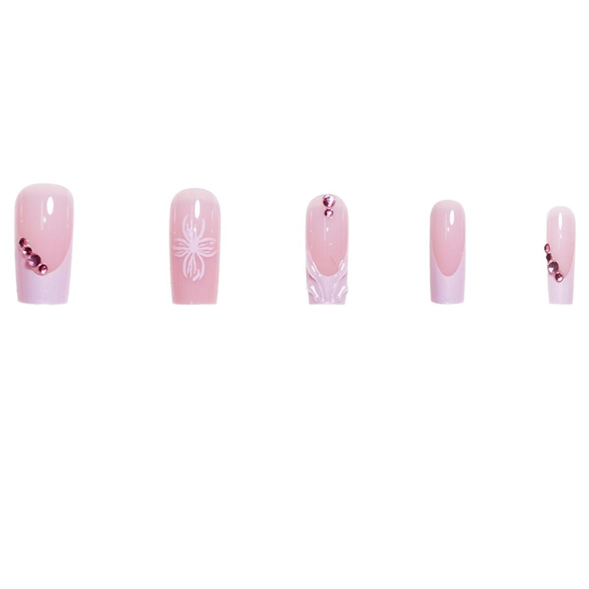 3D Floral Acryl Nagelerweiterungen Brehn