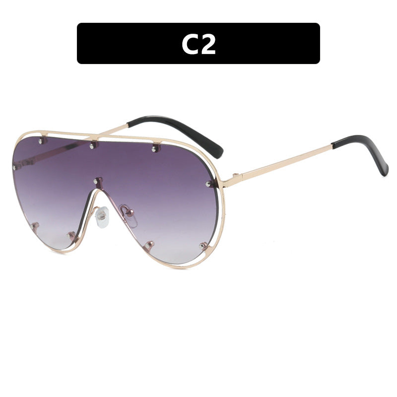 Damen modische oversized Sonnenbrille im stilvollen Retro-Design Brehn