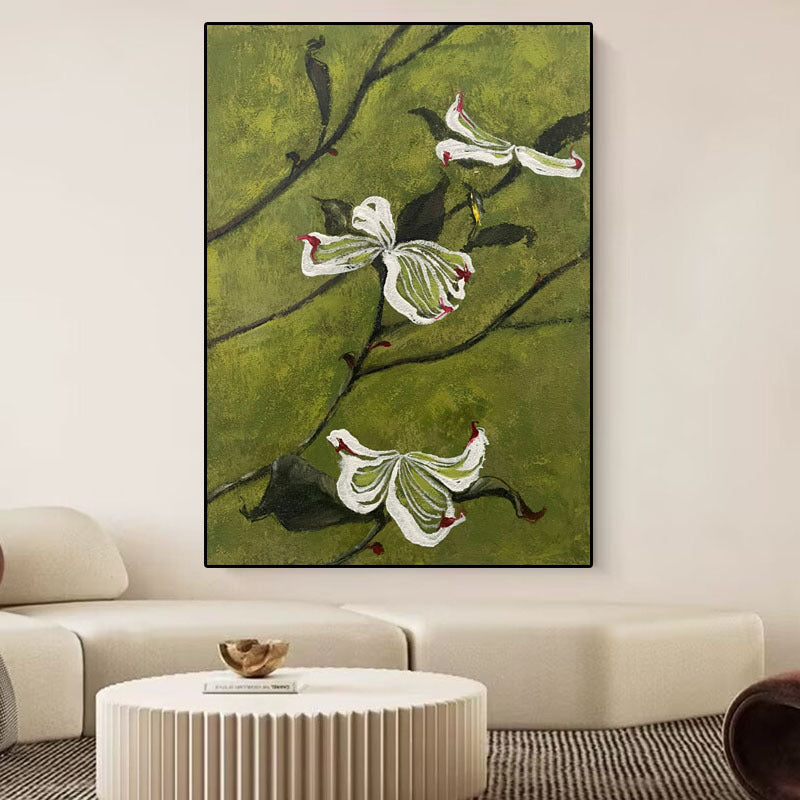 Floral Relief Wandkunst