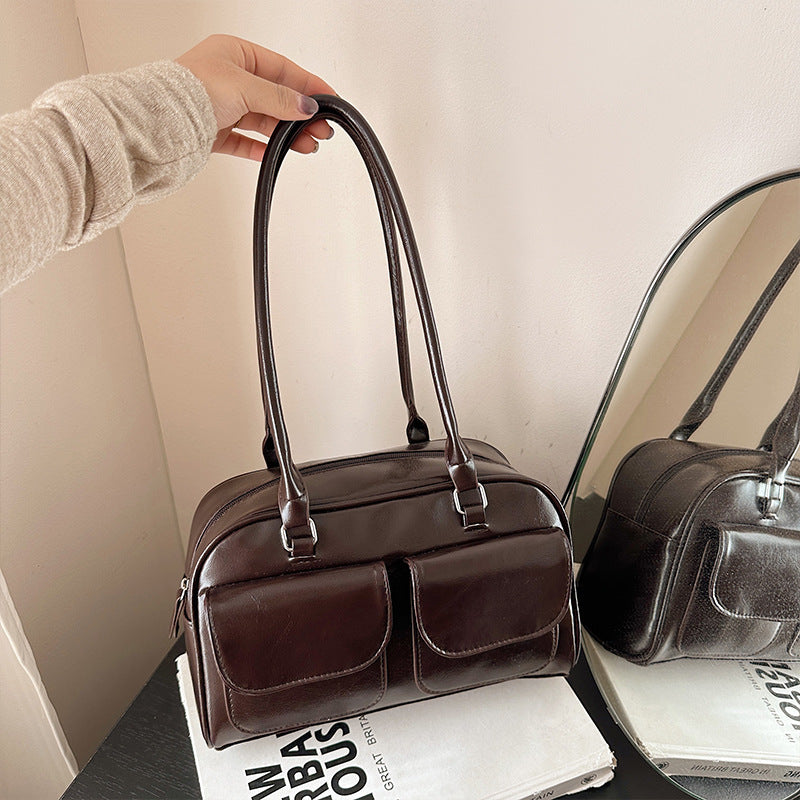 Elegant Verzierten Handgefertigten Schultertasche