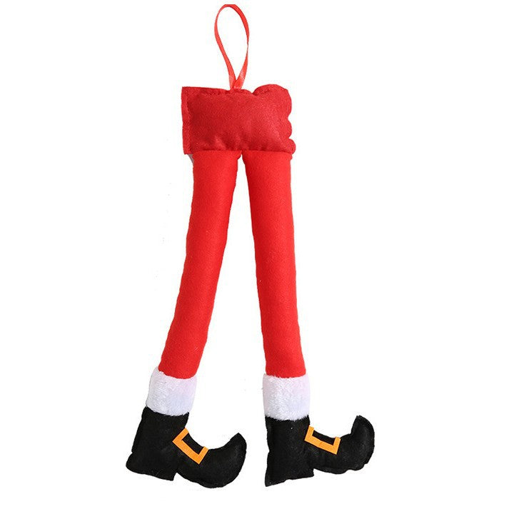 Lustige Weihnachtsbaumdeko mit Elfenschuhen